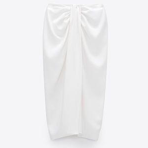 ZARA KNOTTED WRAP SKIRT SIZE US SMALL